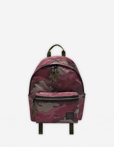 Burgundy Women's Maison Kitsune Mkxeastpak Printed Padded Backpack Bags | AU-K0911