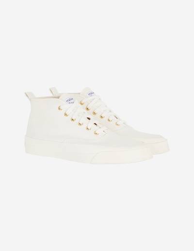 White Men's Maison Kitsune High-top Sneakers | AU-V491