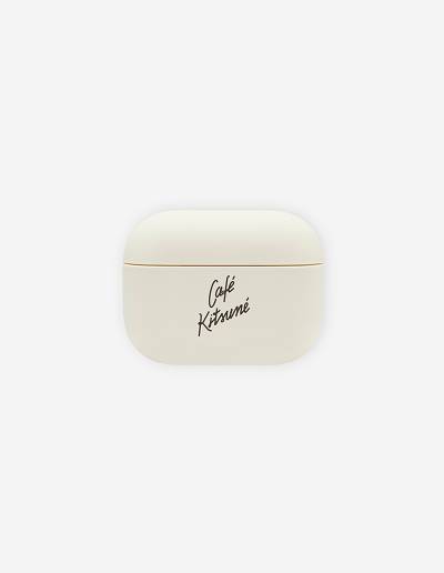 White Women's Maison Kitsune Cafe Kitsune Airpods Pro Case Accessories | AU-K0448